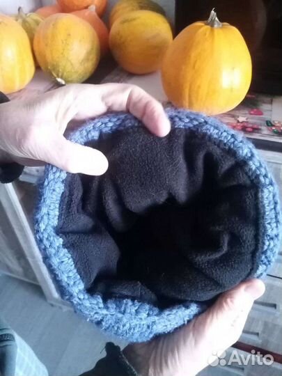 Женская пол/шерсть шапка,подклад флис