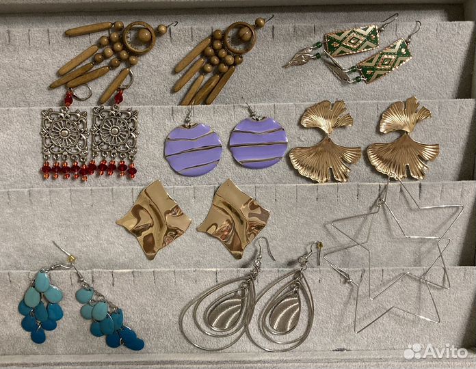 Серьги бижутерия
