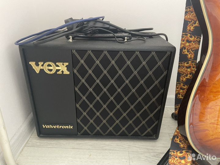 Электрогитара schecter и усилитель Vox