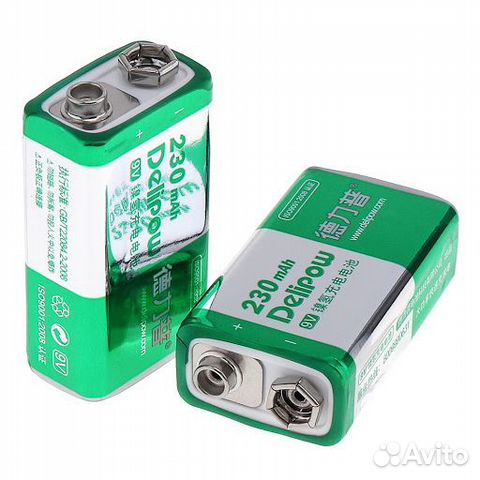 Delipow 6F22 аккумулятор (230mAh,9V) BP-1