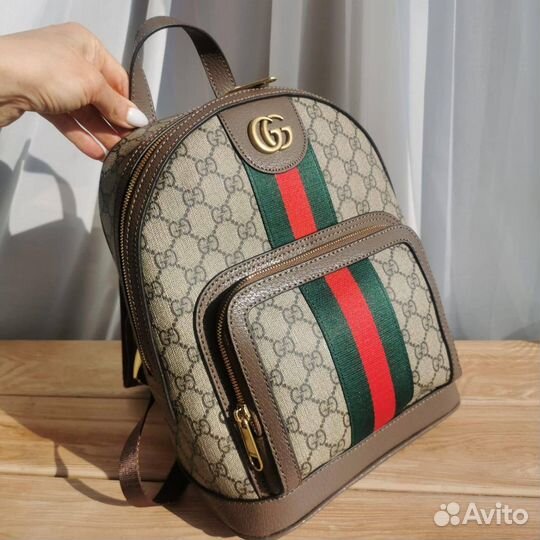 Рюкзак Gucci Из Кожи и Канвы
