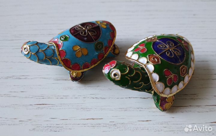 Черепаха -шкатулка Клуазоне