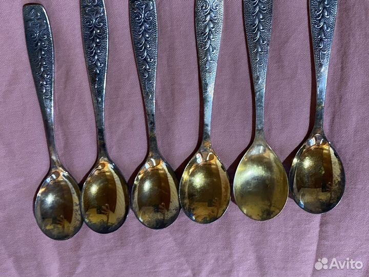 Ложки с золотым напылением