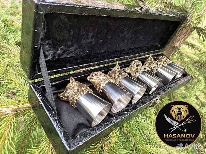 Мужской подарочный набор рюмки перевёртыши
