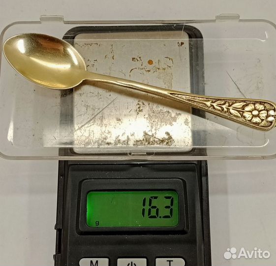 Ложечка кофейная СССР серебро 875 пр. 16,5 -0,3 гр