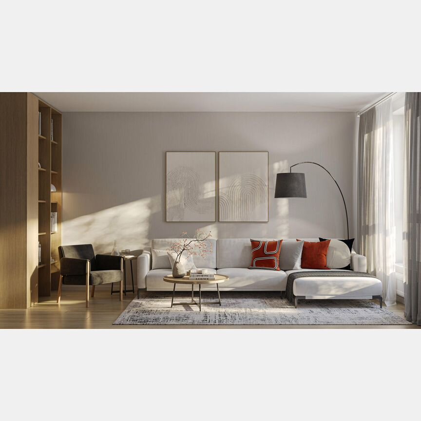 1-к. квартира, 43,5 м², 18/21 эт.