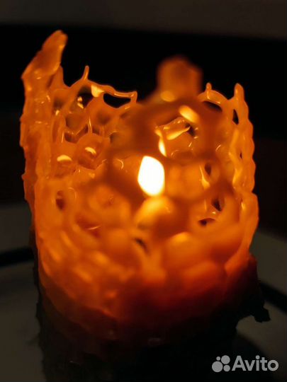 Медовые свечи из вощины