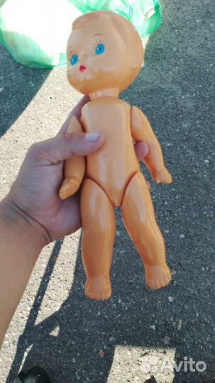 Кукла пупс колкий пластик СССР