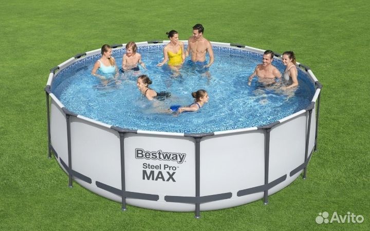 Каркасный бассейн Bestway 427x107+фильтр+лест+тент