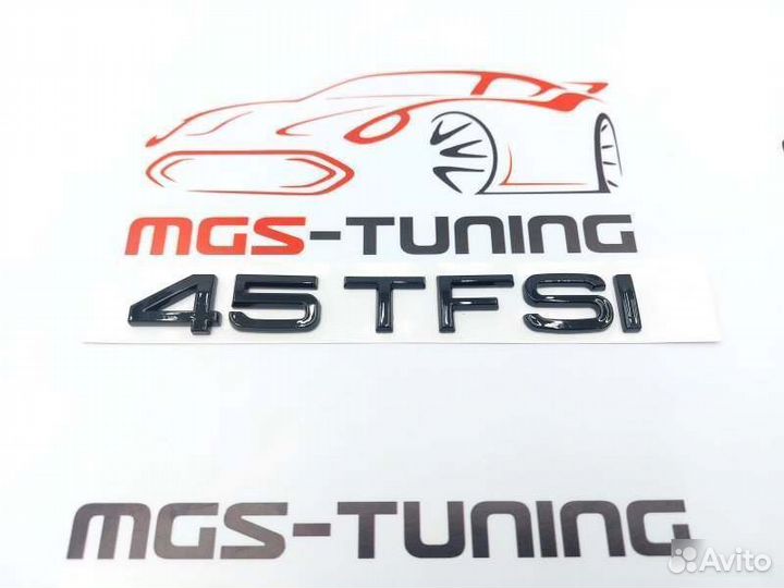 Шильдик 45 tfsi Audi черный глянец ауди эмблема