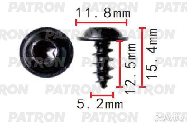 Patron P37-1603 Винт металлический audiseatskodavo