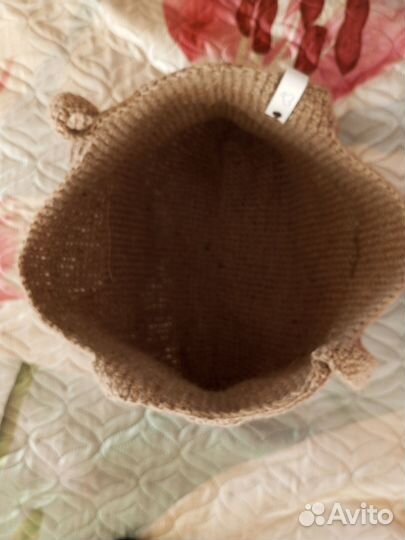 Сумка вязаная из джута, на плечо