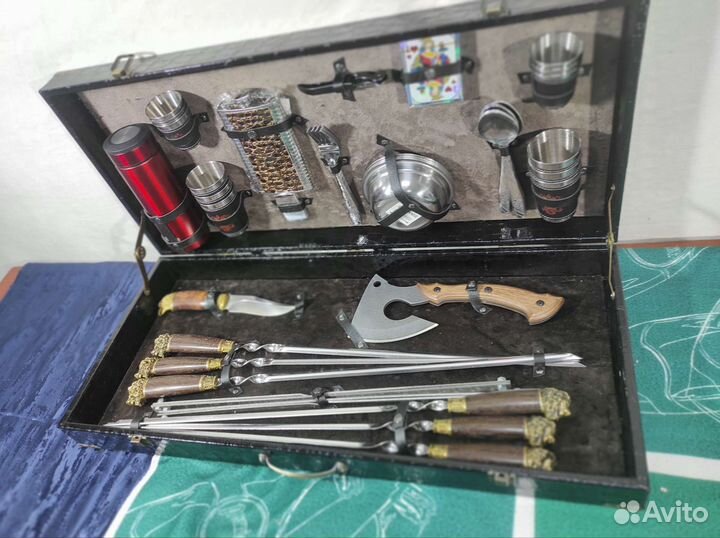 Шашлычный набор подарочный шампура