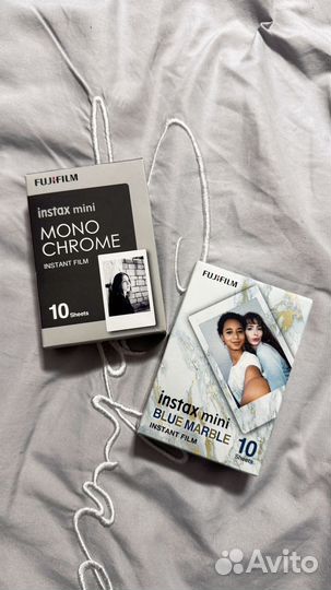 Картриджи для instax mini monochrome, blue marble