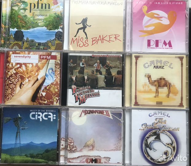 CD диски. PFM. Kayak. Camel и др. Russia