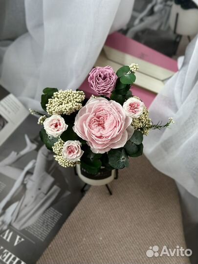 Композиция из стабилизированных цветов