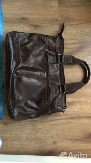 Мужская сумка бу из натуральной кожи