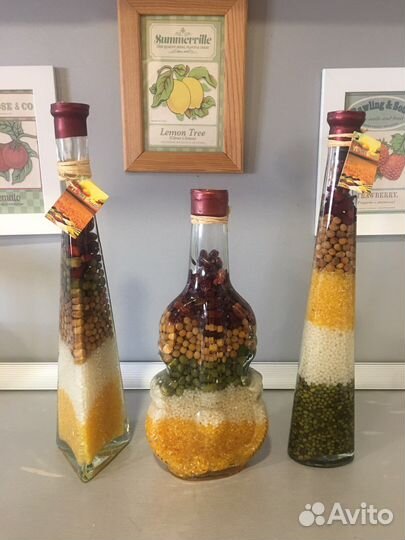Декоративные бутылки для кухни
