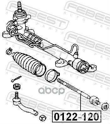 Тяга рулевая 0122120 Febest