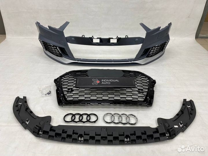 Бампер Audi A3 Rs look рестайлинг