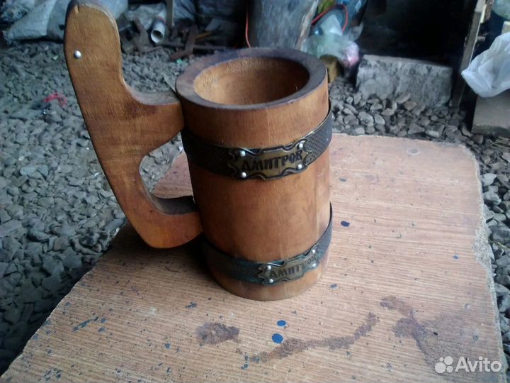 Кружка деревянная 