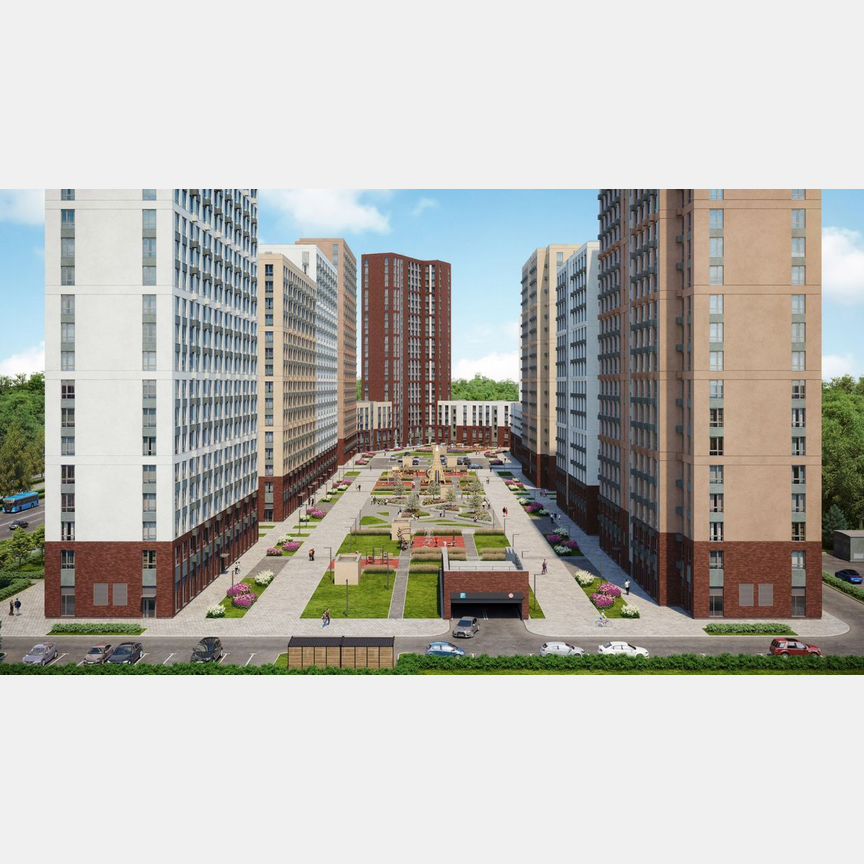 3-к. квартира, 60,8 м², 9/24 эт.