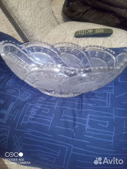 Ваза хрустальная СССР большая