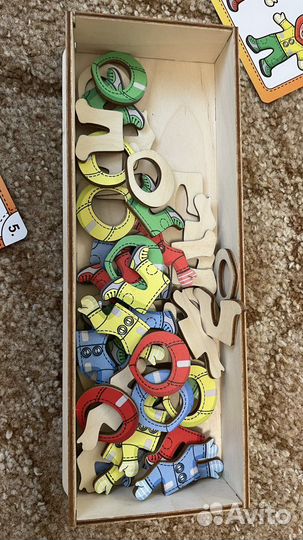 Деревянные пазлы вкладыши