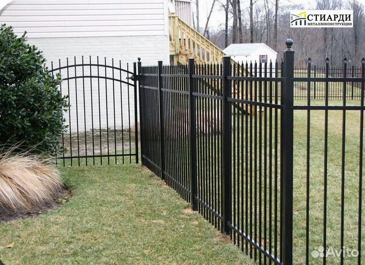 Забор кованный сварной