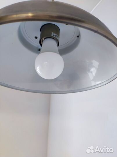 Стильная лампа потолочная на кухню, бронза