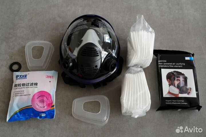 Новый респиратор (набор с фильтрами)