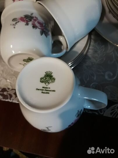 Сервиз чайный (гдр, эпоха СССР) фарфор