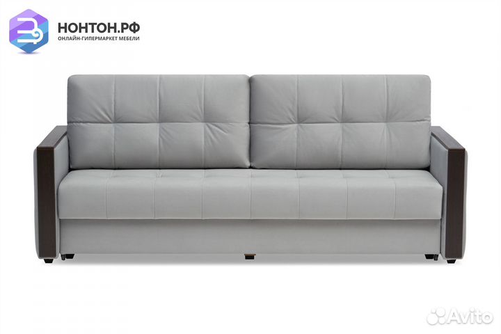 Диван еврокнижка Инсайд 3-х местный серый