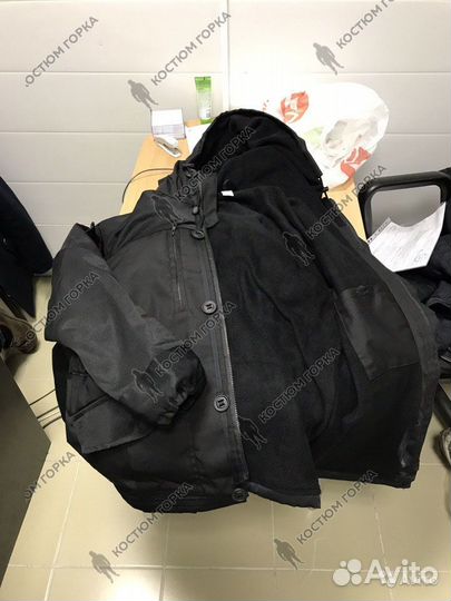 Костюм Горка Черный на Флисе