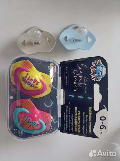 Пустышки от 0 до 6 месяцев