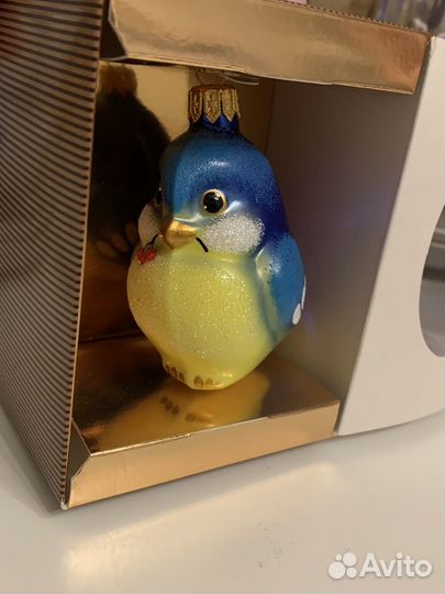 Новогодняя ёлочная игрушка синичка, Ариель