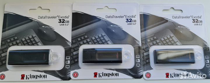 Флешка Kingston usb 32гб, Usb 3.2 Оригинал