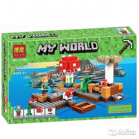 Конструктор 18023 Minecraft Bela 265дет Грибной ос