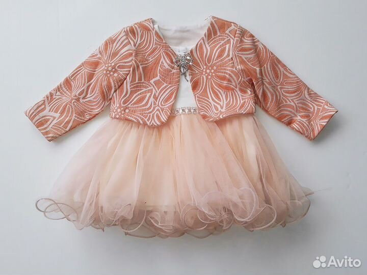Платье нарядное с болеро для малышки