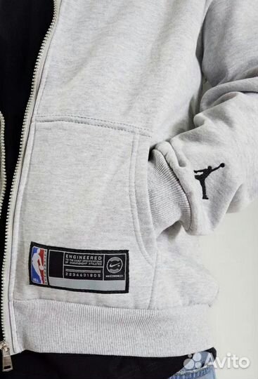 Зип Худи Jordan NBA Grey