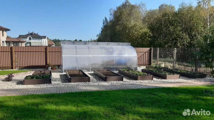 Грядки из дпк Prime c фактурой дерева