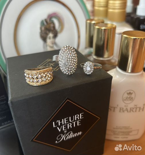 3 Кольца бижутерия новые