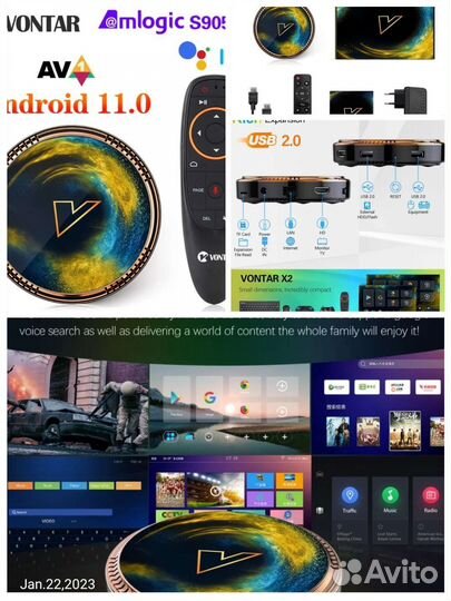 Тв Смарт приставка 2-16, 4-32, 4-64 гб