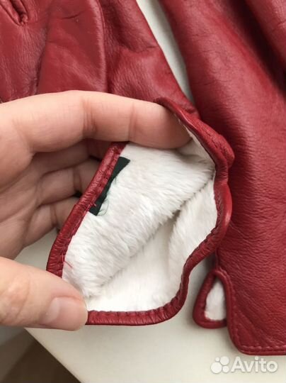 Перчатки женские кожаные 7 размер