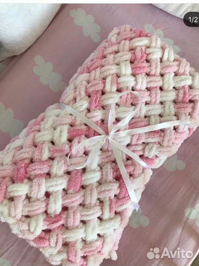 Плед из alize puffy