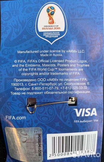 Значки чм2018