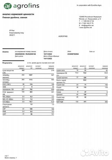 Пивная дробина влажная