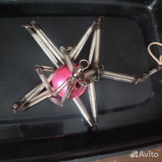 Советские бумажные флажки на елку