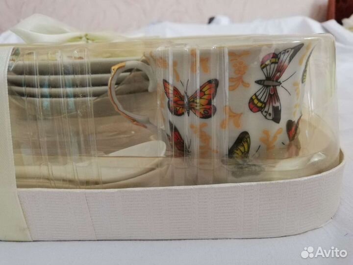 Фарфоровый чайный сервиз/ кружка новогодняя