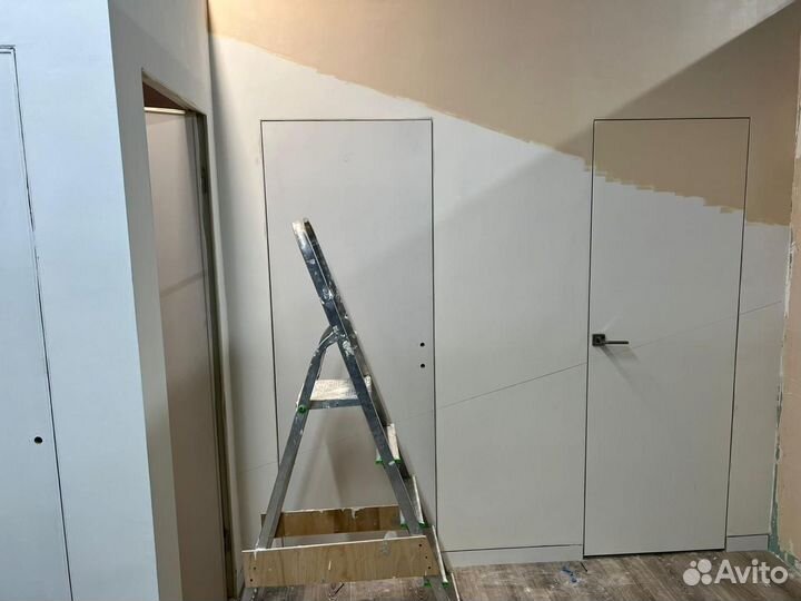 Скрытые межкомнатные двери invisible